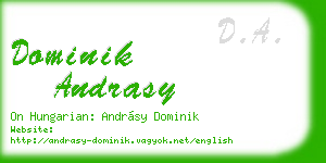 dominik andrasy business card