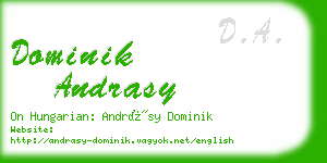 dominik andrasy business card